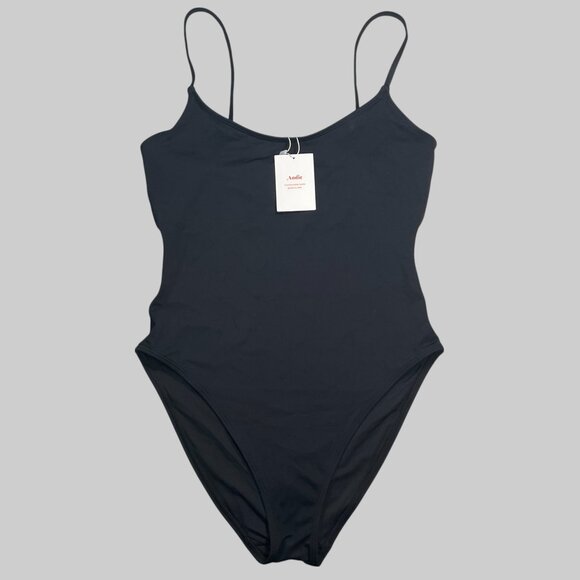 NWT Andie Swim The Amalfi One Piece Swimsuit Womens L Black - Picture 5 of 11
